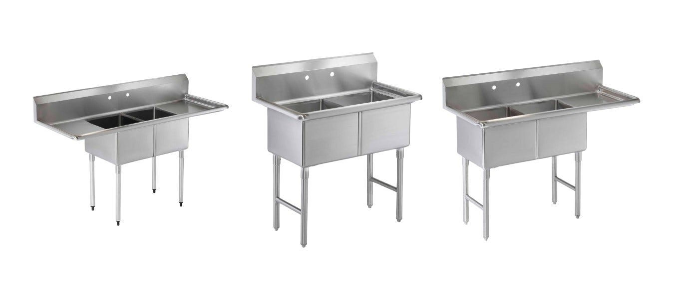 2 Compartment Sinks