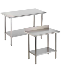 Stainless Steel Work Tables with Undershelf 