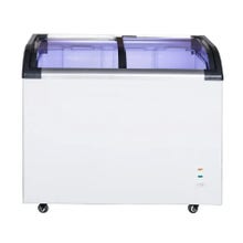 Berg BCDF-220Q 6.4 cu. ft. Curved Glass Top Display Freezer 29-3/8"W