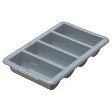 JD-4088G 4-Compartment Gray Cutlery Box