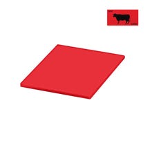 Red Polyethylene Cutting Board for Meat 12" x 18" x 1/2"
