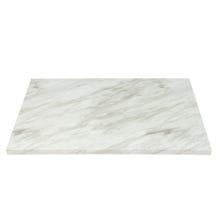 Modesto 30" x 48" Rectangular Faux White Marble Table Top  