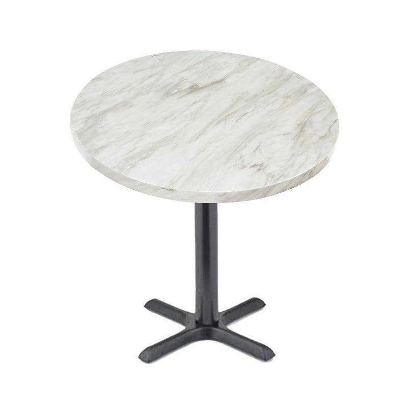 Faux marble top bar height table