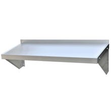 Sauber Aluminum Wall Shelf 12"D x 60"W