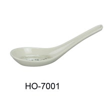 Durable 5.5" melamine soup spoon', 'Dishwasher safe for easy cleaning', 'Ideal for commercial kitchen use', 'Heat-resistant and lightweight', 'Smooth surface, easy to handle', 'Comes in a pack of 72 spoons
