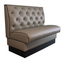 Atlanta Booth and Chair BB-S36100 Single Diamond Button Back Upholstered Booth  23"L x  46"W  x 36"H 