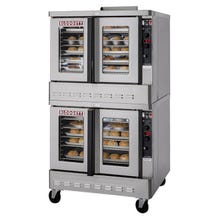 Blodgett ZEPHAIRE-100-G Full Size Double Deck Natural Gas Convection Oven with Casters 