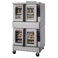 Blodgett ZEPHAIRE-100-E Full Size Double Deck 208V Electric Convection Oven with Casters 