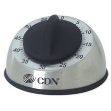CDN MT1 60-Minute Stainless Steel Mechanical Timer with 3-Second Alarm