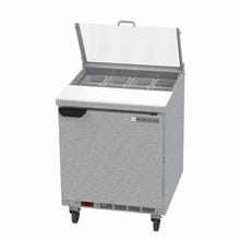 Beverage-Air SPE27HC-B-CL 8 Pan 10" Cutting Board Clear Lid Sandwich Top Refrigerated Counter 27"W