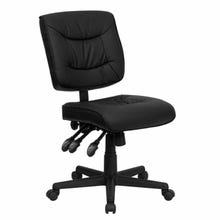 Flash Furniture GO-1574-BK-GG Black Blended Leather Swivel Task Chair
