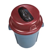 San Jamar KA4400 KatchAll Flatware Retriever Lid for 44-Gallon Round Trash Containers