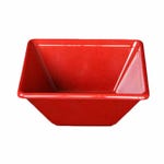 Thunder Group PS5005RD Passion Red 11 oz. Square Melamine Bowl | Case of 12