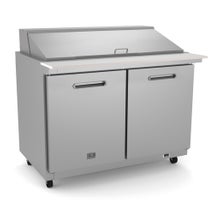 Kelvinator KCHMT48.18 18 Pan 2-Door Mega-Top Sandwich Prep Table 48-1/4"W