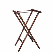 Old Dominion TTS-5 Wood Folding Turned Tray Stand with Mahogany Finish 31"H