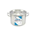 Salerno 10-Quart Induction Ready Stainless Steel Stock Pot with Cover