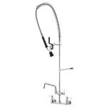 SKU PA0455 image 1 Sauber Wall Mount Pre-Rinse Faucet with Add on 12" Swing Spout