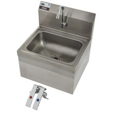 SKU PA1450 image 1 Sauber Touch-Free Wall Mount Hand Sink with Knee Valve 17"W