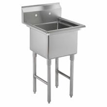 Sauber Select 1-Compartment Stainless Steel Sink 22"W