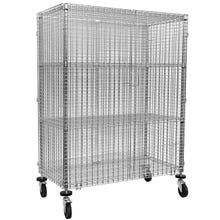 Sureshelf Mobile Chrome Wire Security Cage Kit 18"D x 36"W x 67"H