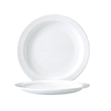 Cardinal 58621 Arcoroc Opal Restaurant White 6" Narrow Rim Bread and Butter Plate | Case of 24
