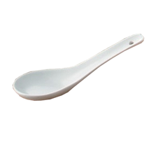 Yanco China AC-005 ABCO Super White Porcelain Soup Spoon | Case of 72