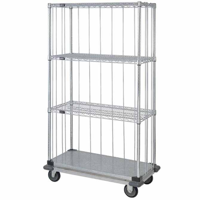 Quantum Food Service MD1836CG46RE Mobile Chrome-Plated Enclosure Cart 36