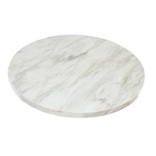 Modesto 36" Round Faux White Marble Table Top  