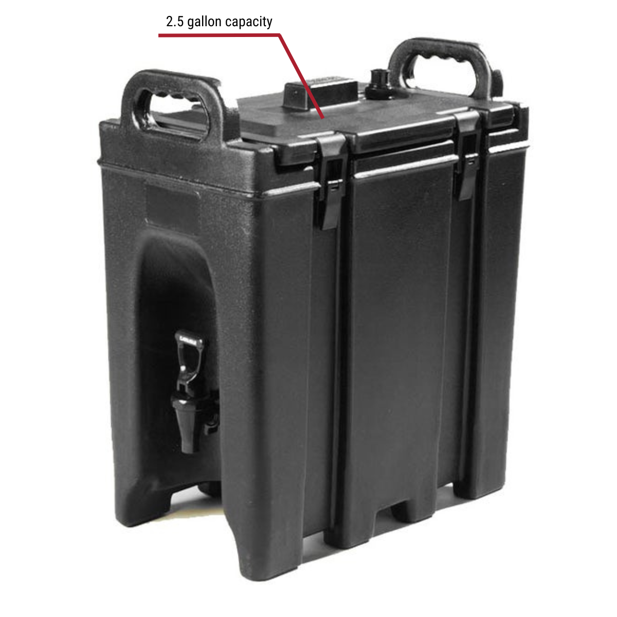 Carlisle LD250N-03 Cateraide 2.5-Gallon Black Insulated Beverage Dispenser