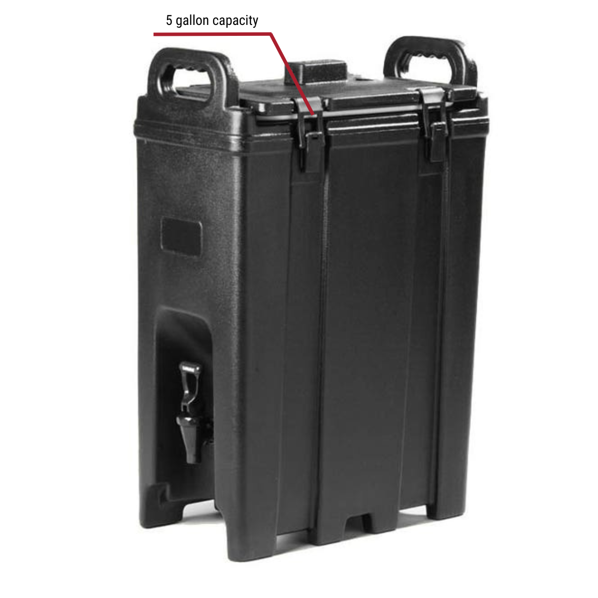 Carlisle LD500N-03 Cateraide 5-Gallon Black Insulated Beverage Dispenser
