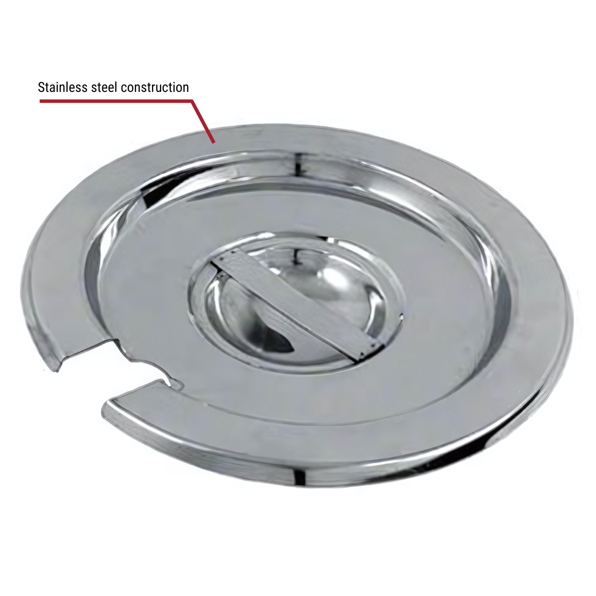 Winco Slotted Cover for 2.5-Quart Stainless Steel Vegetable Inset Pan