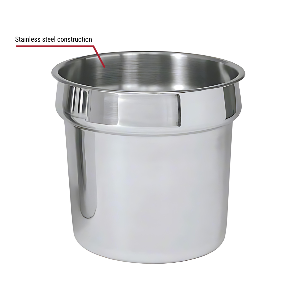 Winco 11-Quart Stainless Steel Vegetable Inset Pan