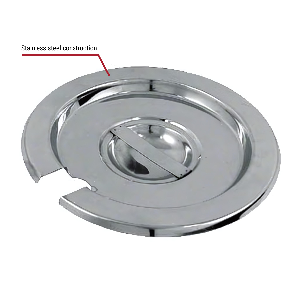 Winco Slotted Cover for 11-Quart Stainless Steel Vegetable Inset Pan