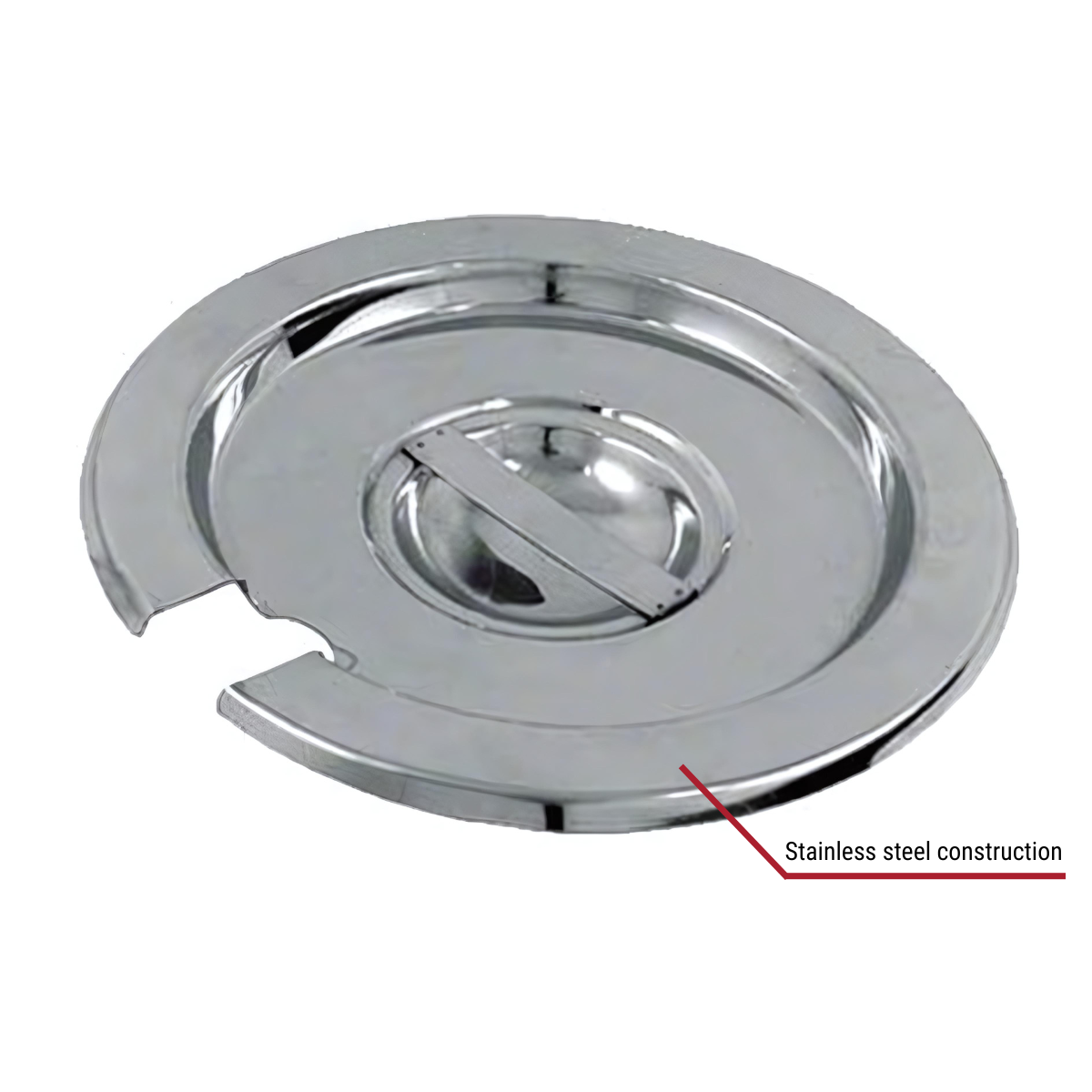 Winco Slotted Cover for 4-Quart Stainless Steel Vegetable Inset Pan