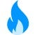 Blue Natural Gas Flame