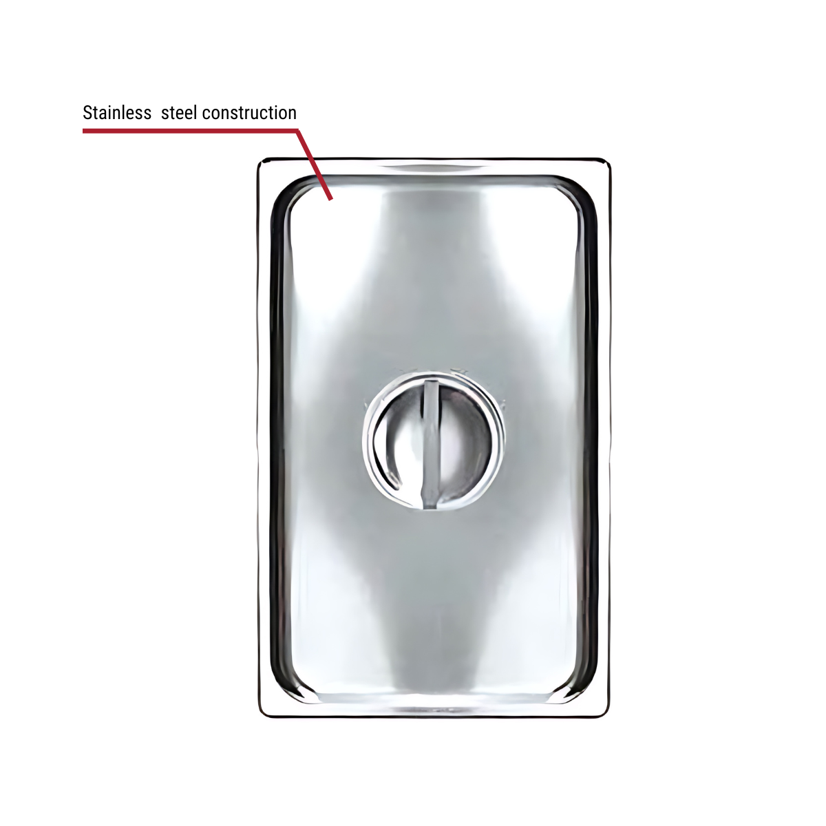 Solid Cover for Full Size Stainless Steel Food Pan