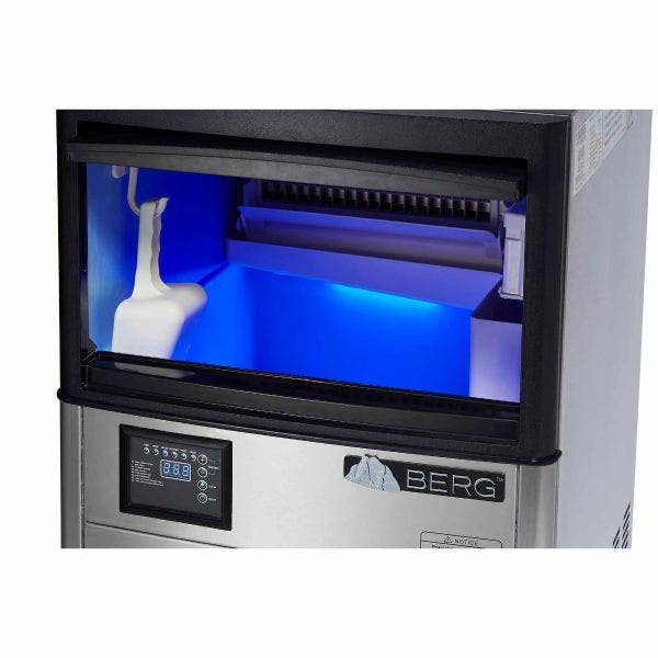 Berg BIM-120H 120 lb. Undercounter Half Dice Air Cooled Ice Machine with 40 lb. Bin 19-1/2"W