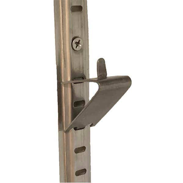 Stainless Steel Shelf Clip on a Clip Mount