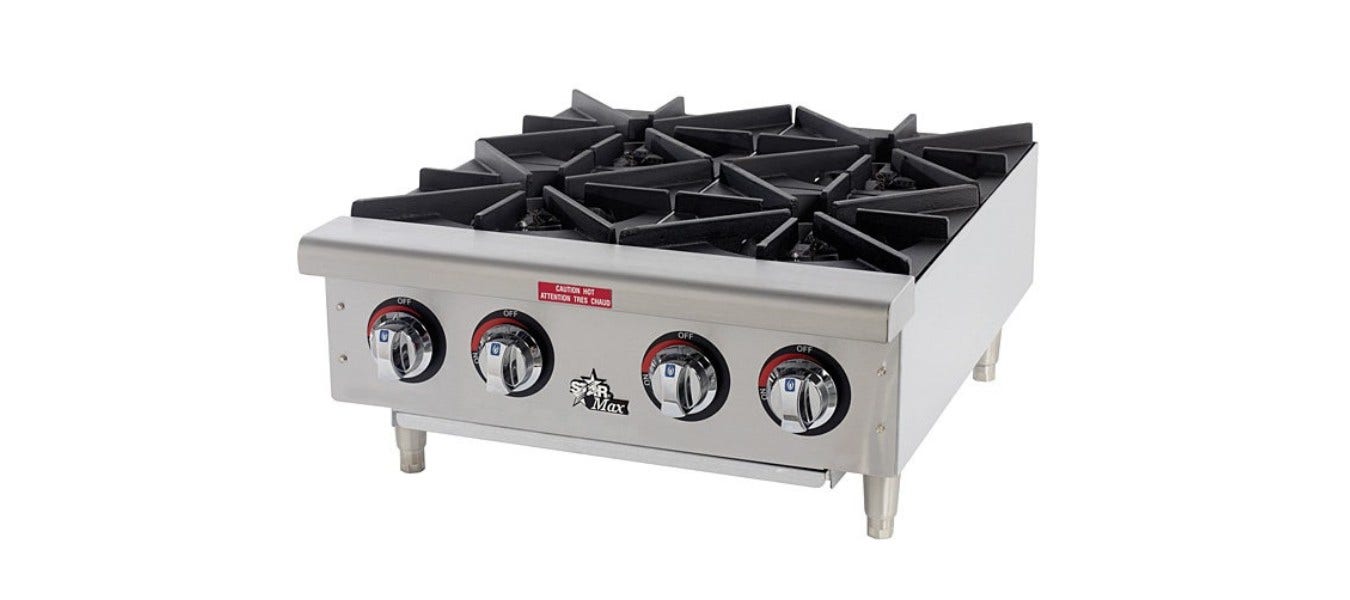 4 Burner Commercial Hot Plate