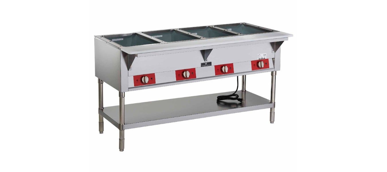 4 Well Steam Table