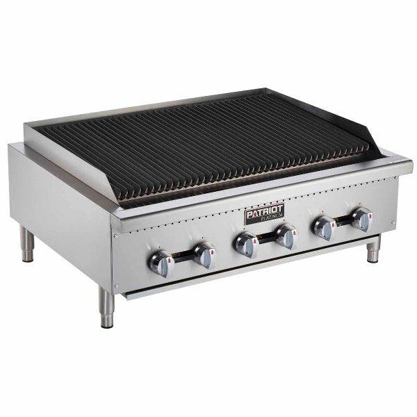 Patriot Platinum PT-CB36-T Heavy Duty 120,000 BTU Gas Radiant Charbroiler 36"W