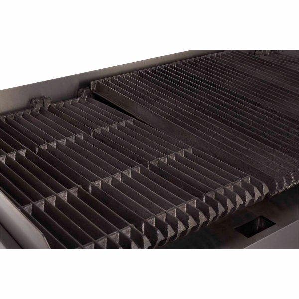 Patriot Platinum PT-CB48-T Heavy Duty 160,000 BTU Gas Radiant Charbroiler 48"W Close Up of Grates
