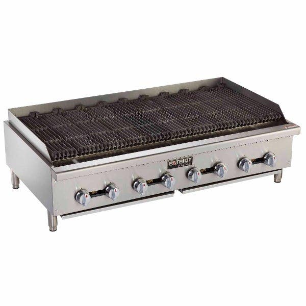 Patriot Platinum PT-CB48-T Heavy Duty 160,000 BTU Gas Radiant Charbroiler 48"W
