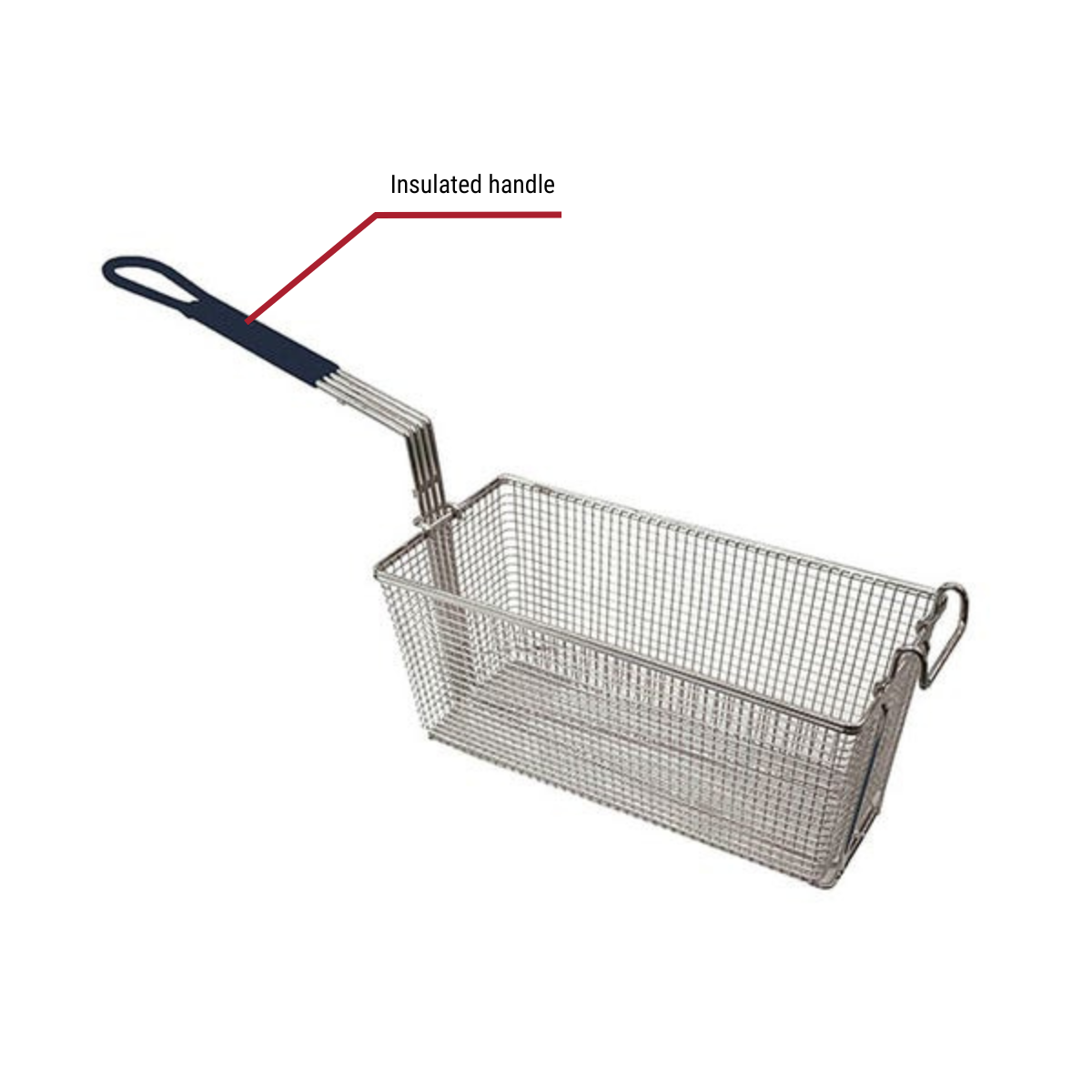 Patriot Front Hook Fry Basket with Insulated Handle for 35-40 lb. and 40-50 lb. Fryers