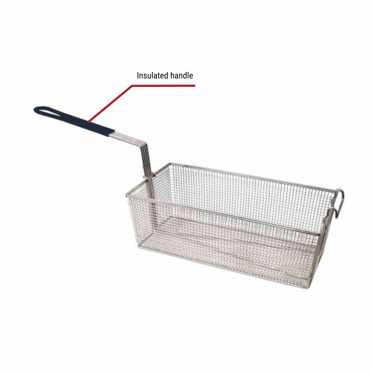 Patriot Front Hook Fry Basket with Insulated Handle for 65-70 lb. Fryers