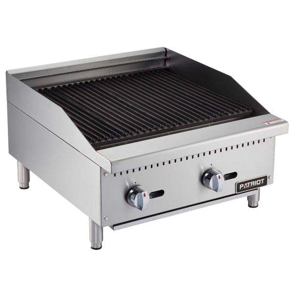 Patriot PT-CB24-M 60,000 BTU Gas Radiant Charbroiler 24"W