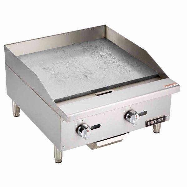 Patriot PT-G24-M 60,000 BTU Manual Control Gas Griddle 24"W