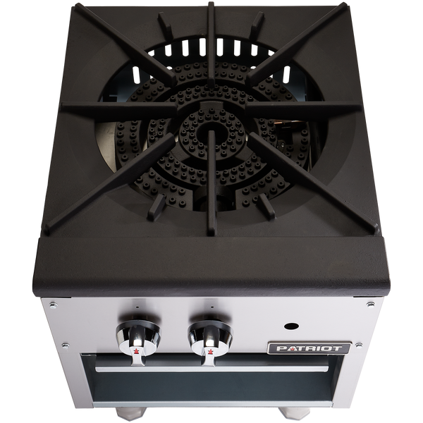 Top View of Grate on Patriot PT-SP-1 80,000 BTU Gas Stock Pot Range 18"W