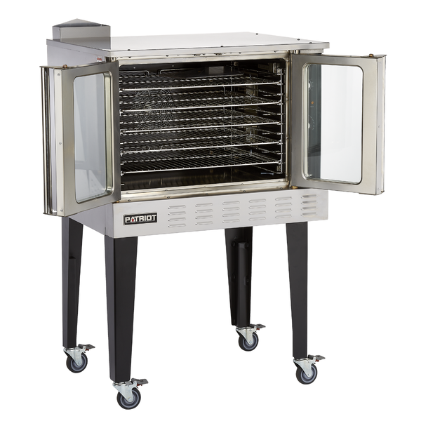 Patriot PT-COG Full Size Single Deck Natural Gas Convection Oven with Casters