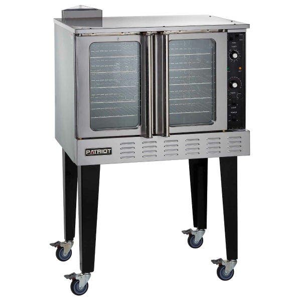 Patriot PT-COE Full Size Single Deck 208V Electric Convection Oven with Casters